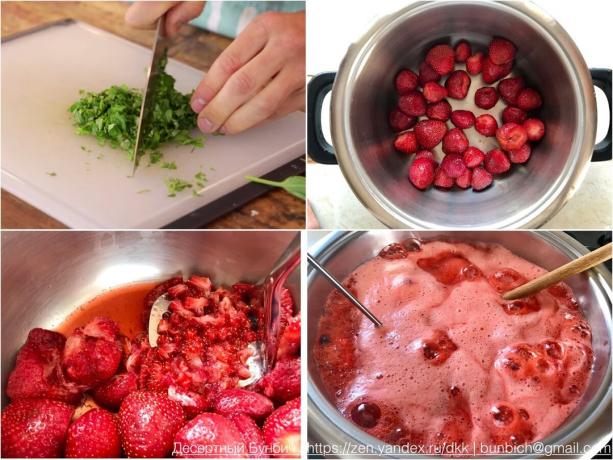 Fremgangsmåten for fremstilling av jordbærsyltetøy er ytterst enkel