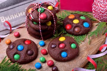 Chocolate chip cookies med M & M's