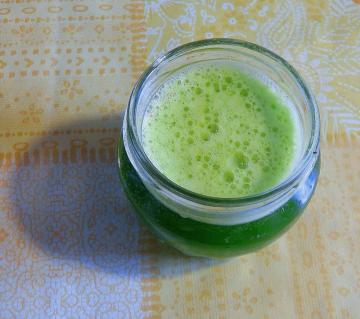 Vitamin vinter grønn drikk, rense kroppen fra akkumulert slim