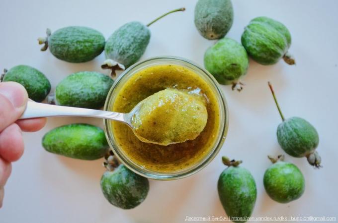 Feijoa syltetøy uten matlaging