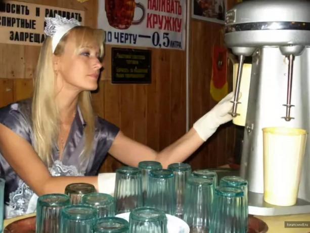 Ekspeditrise milkshake i Sovjetunionen. Bilder - forts ws
