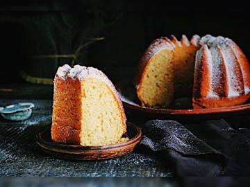 Hvordan lage oransje muffins. sier konditor