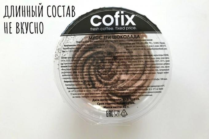Tre sjokolademousse kaffe cofix
