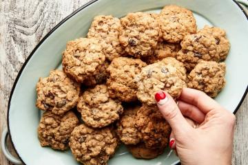 Hurtig havremel cookies. 15 minutter og du er ferdig